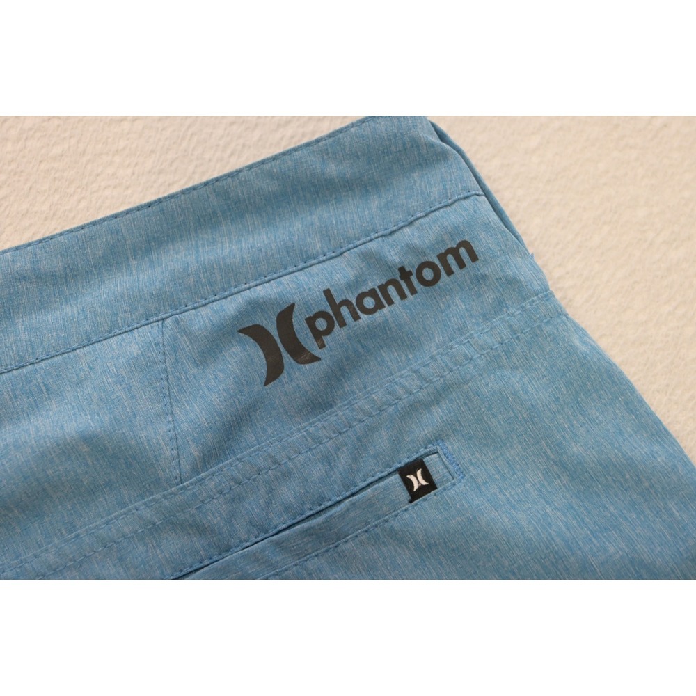 Hurley Phantom Hybrid Walk Shorts Mens 36 Blue Quick Dry Surf Beach Excellent
